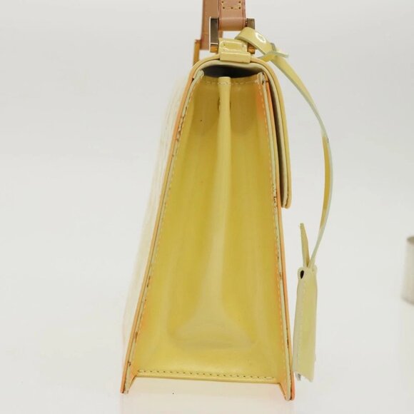 LOUIS VUITTON Monogram Vernis Spring Street Bag Lime Yellow - Picture 4 of 16